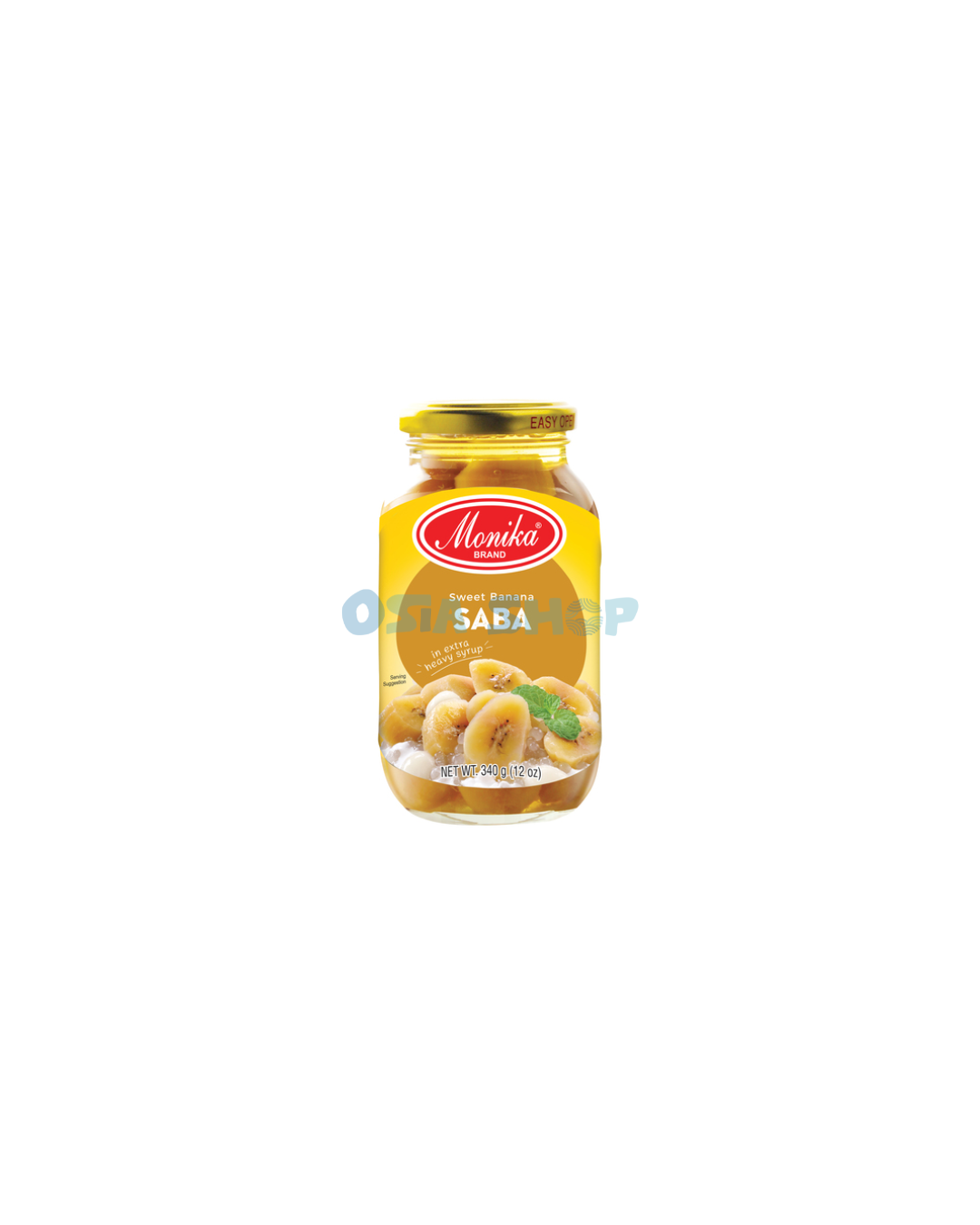 SALE] MONIKA SABA Bananen in Sirup 340G กล้วยน้ำว้าในน้ำเชื่อม