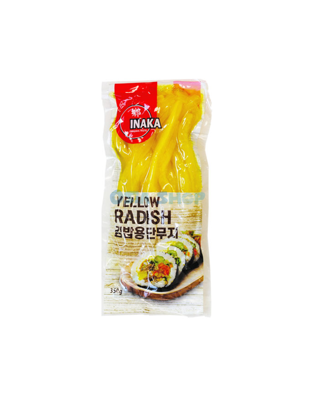INAKA Gelber Rettich für Sushi (Streifen) 350G หัวไชเท้าดองเหลืองชนิดเส้น