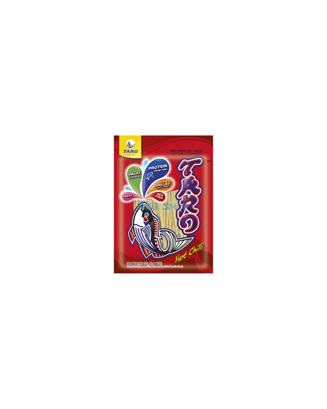 TARO Fischsnacks Hot Chili 52g ทาโร่ ปลาเส้นปรุงรส  รสฮอตชิลลี่
