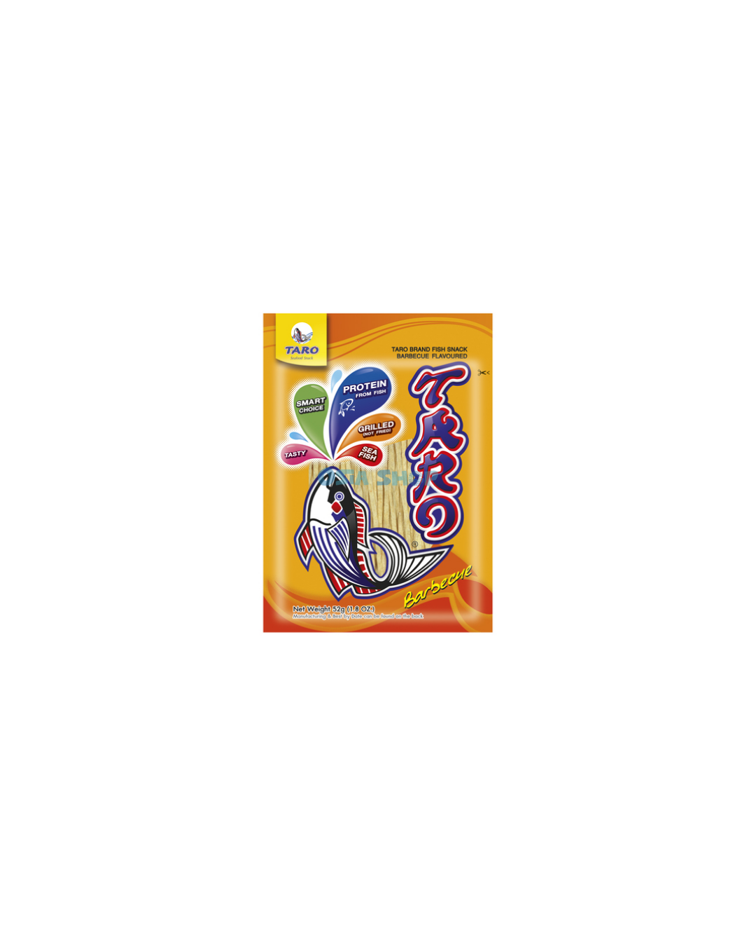 TARO Fischsnacks BBQ 52g ทาโร่ ปลาเส้นปรุงรส รสบาร์บีคิว