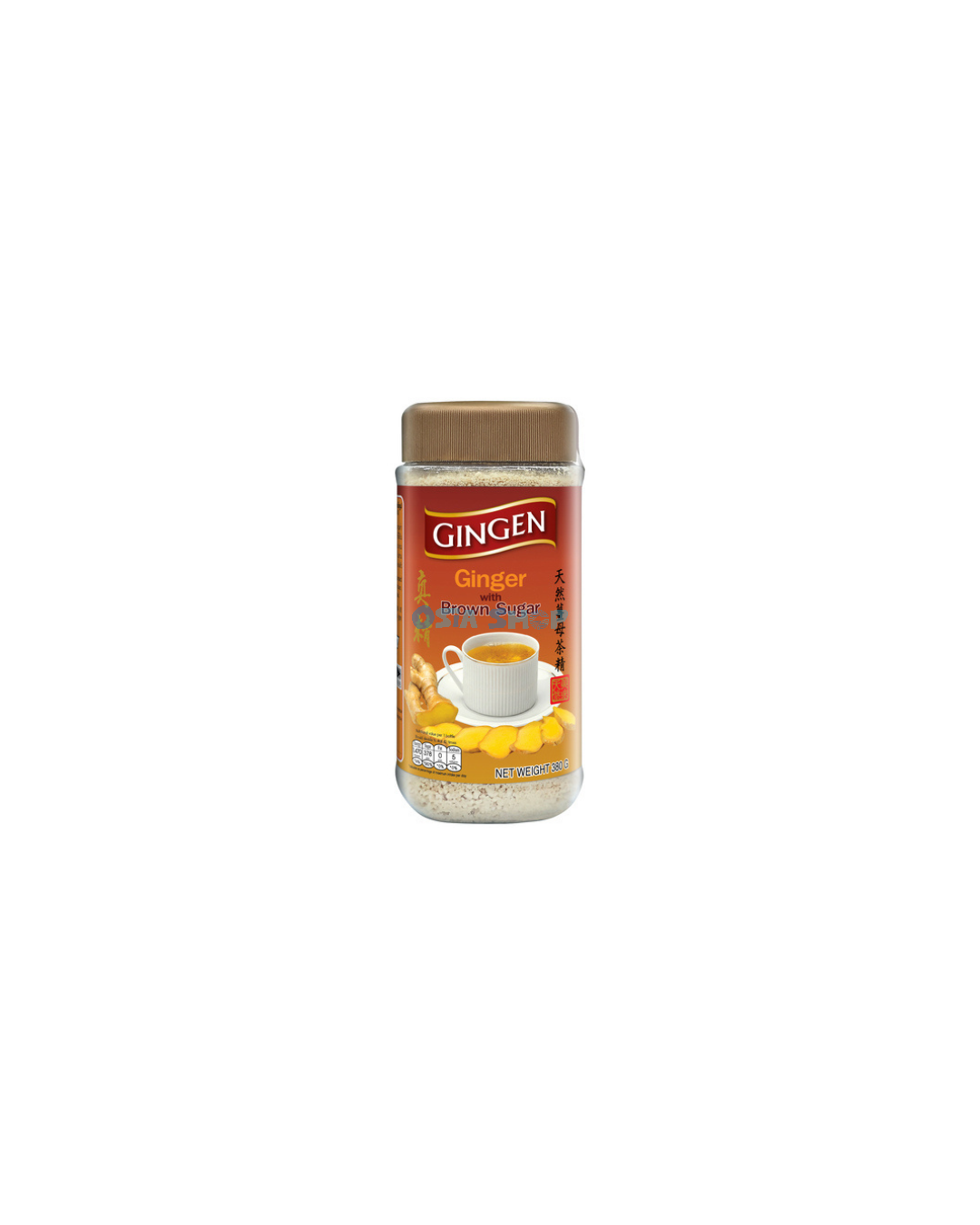 GINGEN Instant Ingwergetränk 380G ขิงชง ผสมน้ำตาลทรายแดง จินเจน