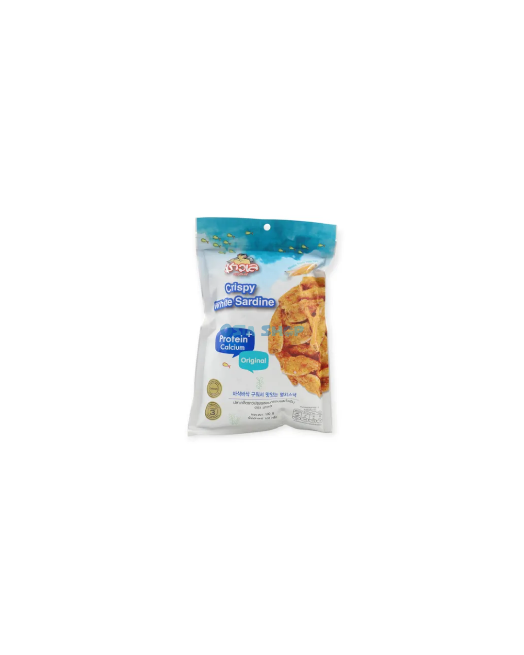 CHAOLAY Knusprige weiße Sardinen Originalgeschmack 100G ชาวเล ปลาเกล็ดขาวปรุงรสอบกรอบ รสดั้งเดิม