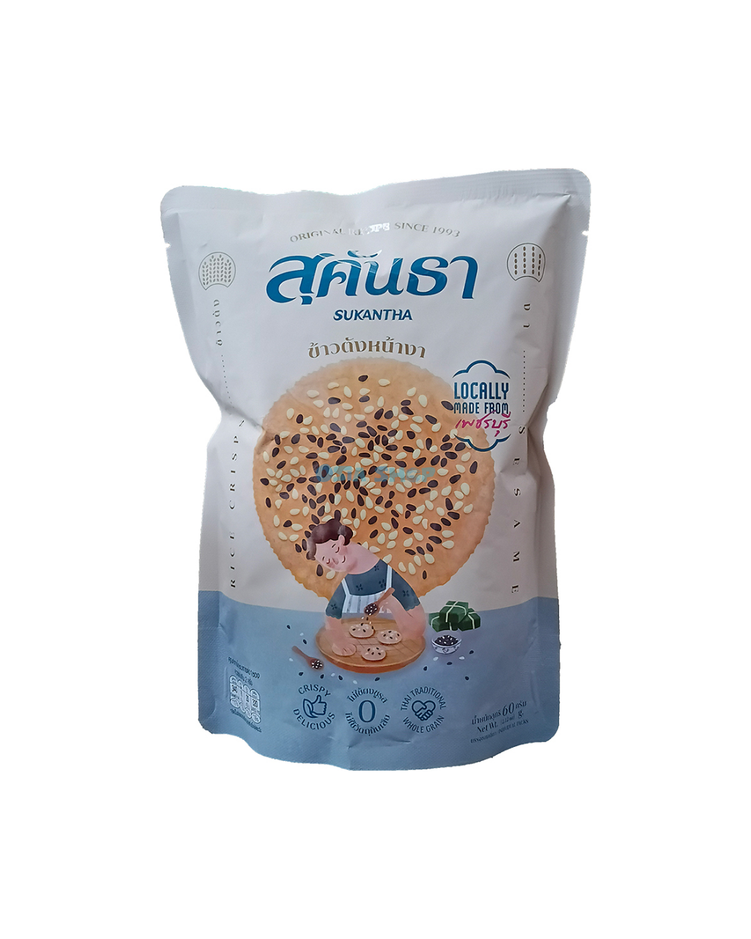 SUKANTHA Reiscracker mit Sesam 60G ข้าวตังหน้างา สุคันธา
