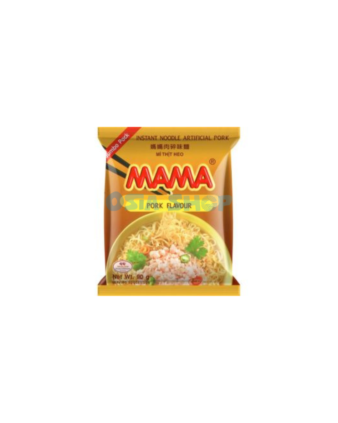 MAMA Instantnudeln Schweinefleisch-Geschmack Big Pack 90 G มาม่าหมูสับจัมโบ้
