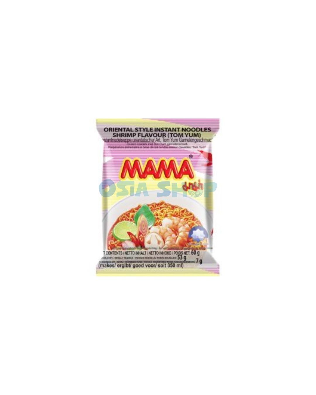 MAMA Instantnudeln Garnelen Tom Yum Geschmack 55 G มาม่าต้มยำกุ้ง