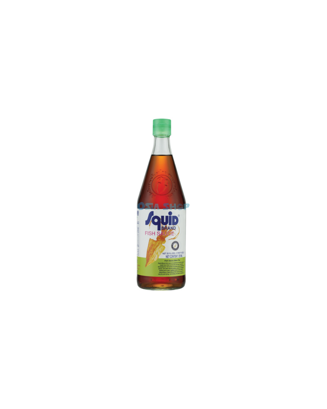 SQUID Fischsauce 725ML น้ำปลาแท้ ตราปลาหมึก ขวดแก้ว