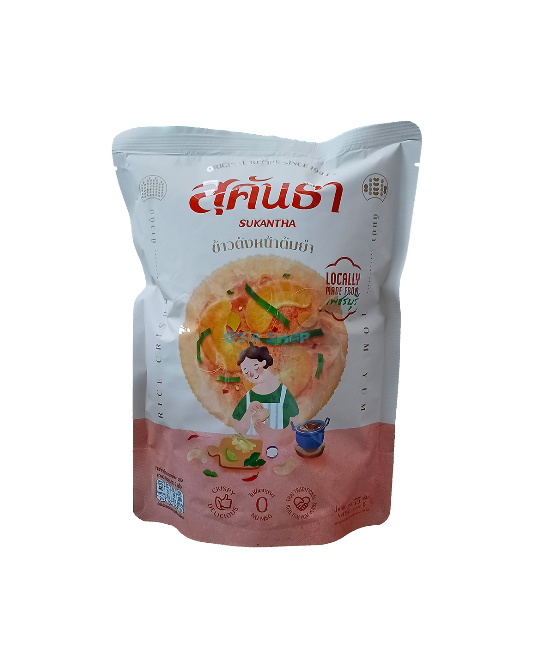 SUKANTHA Reiscracker Tom Yum Geschmack 75G ข้าวตังรสต้มยำ สุคันธา