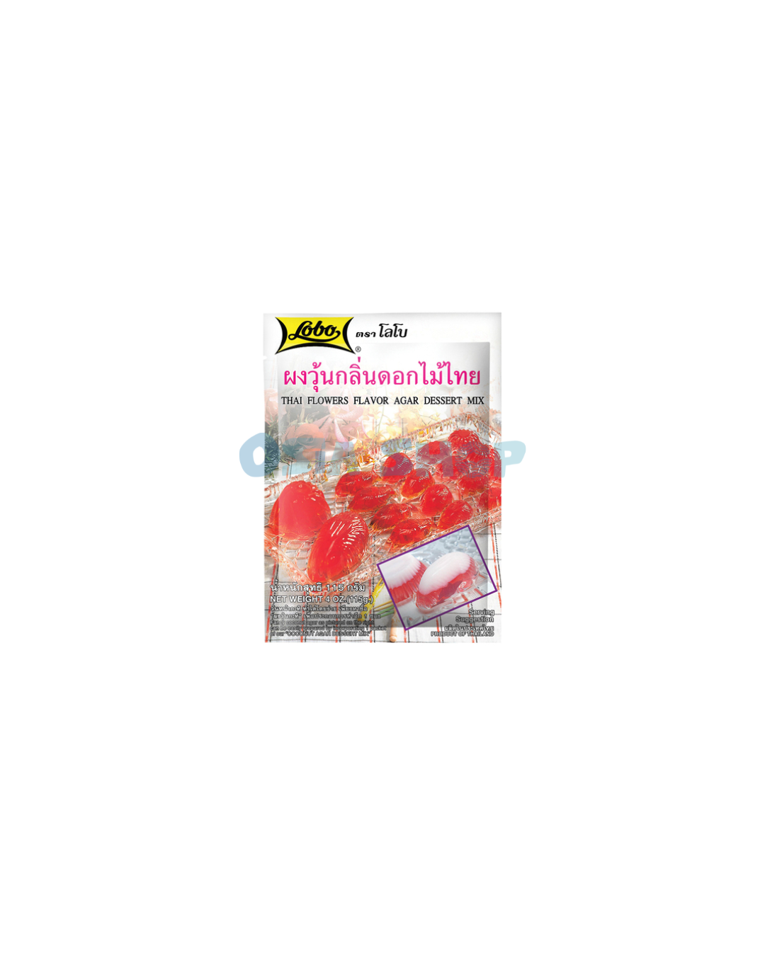 [MHD Überschritten หมดอายุแล้ว] LOBO Agar Dessertmischung mit Blütten Aroma 115G ผงวุ้นอะการ์ กลิ่นดอกไม้ไทย