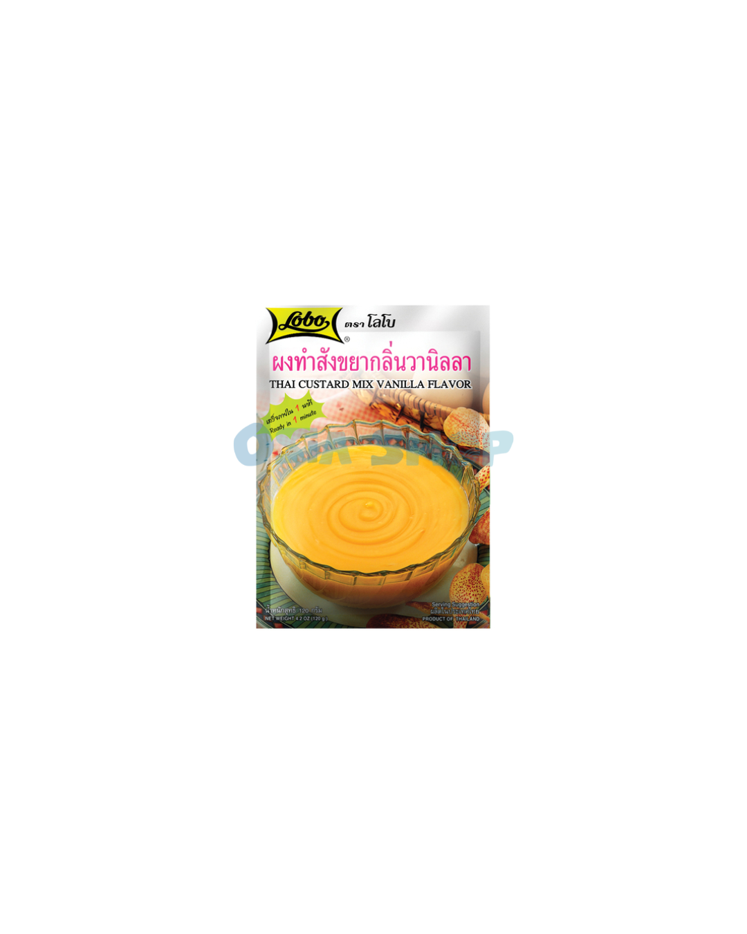 [MHD Überschritten หมดอายุแล้ว] LOBO Custardmix Vanillegeschmack 120G