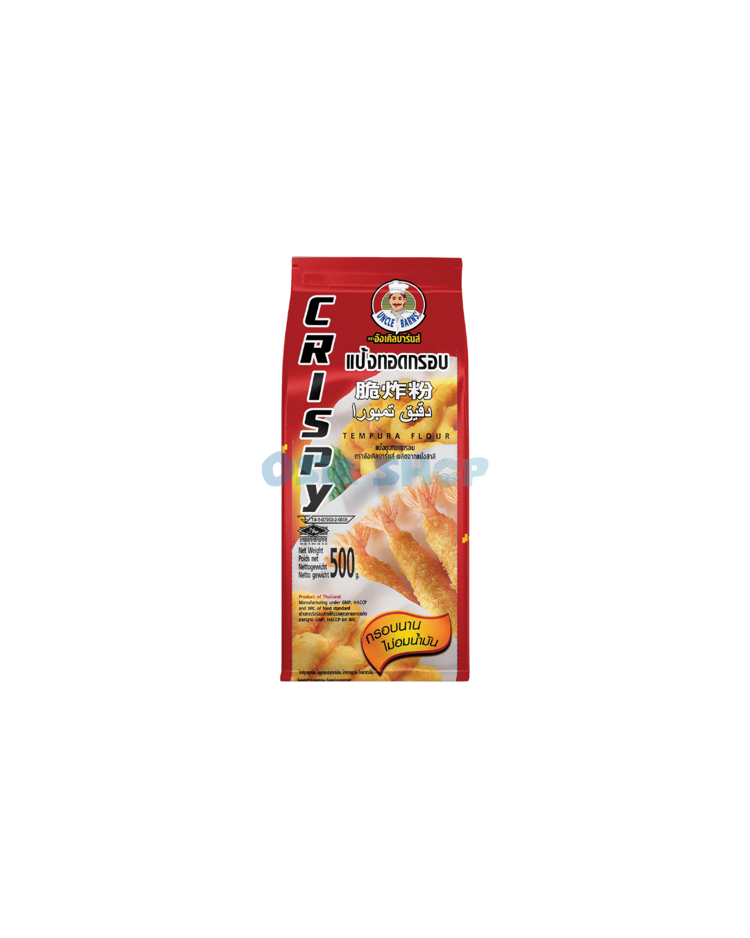UNCLE BARN'S Mischung Tempura-Teig 500 G แป้งทอดกรอบ