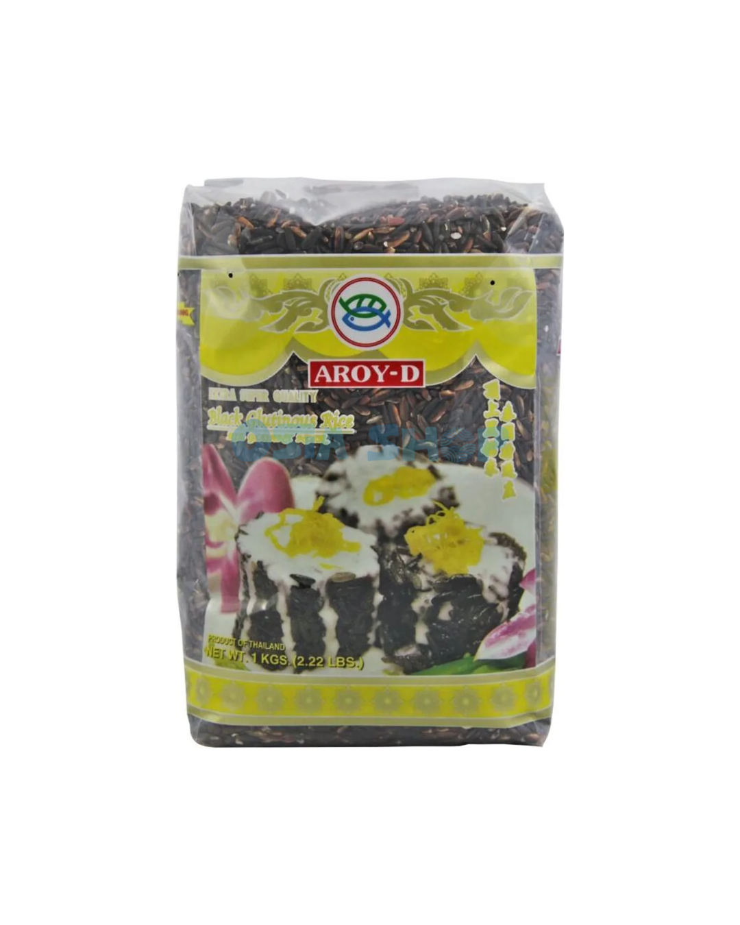 AROY-D Schwarzer Klebreis 1 KG ข้าวเหนียวดำ ตราอร่อยดี