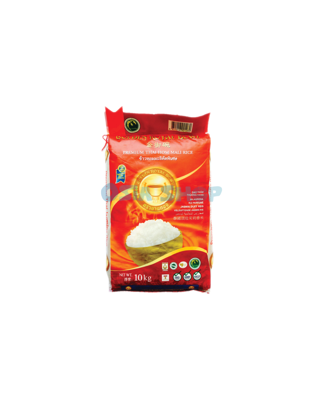 GOLDEN ROYAL BOWL  Premium Thai Hom Mali Reis 10 KG ข้าวหอมมะลิ ตราชามทอง