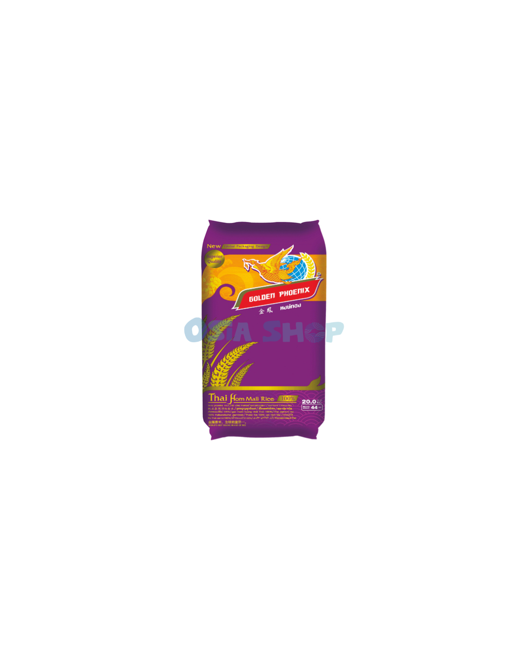 GOLDEN PHOENIX Thai Hom Mali Jasminreis 20 KG ข้าวหอมมะลิ ตราหงส์ทอง