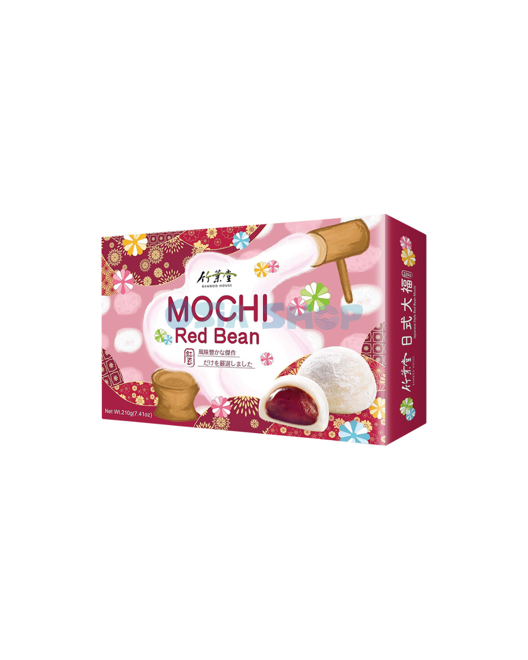 BAMBOO HOUSE Mochi (Rote Bohnen Geschmack) 210 G ขนมโมจิไต้หวัน รสถั่วแดง