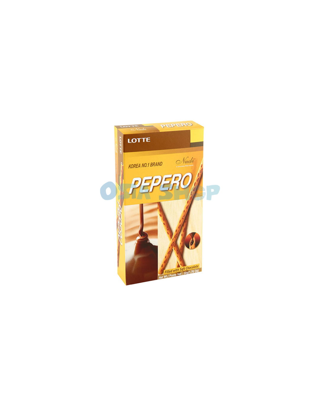 LOTTE Pepero Schokofüllung 50G ขนมปังแท่งสอดไส้ช็อกโกแลต