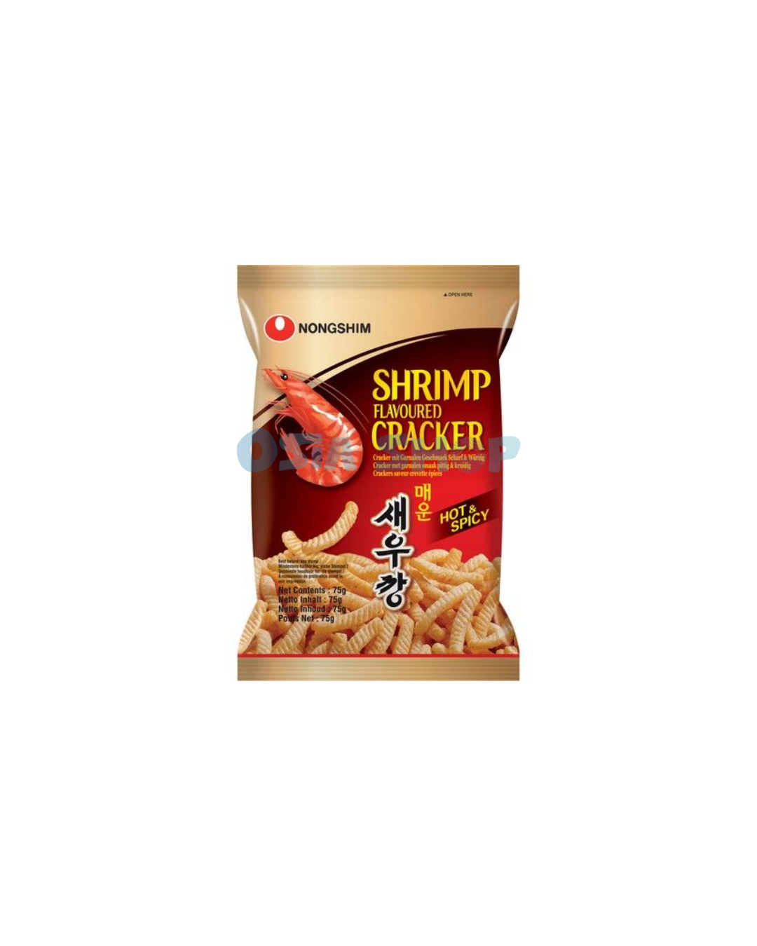 NONGSHIM Shrimps Chips scharf 75G ข้าวเกรียบกุ้งรสเผ็ด