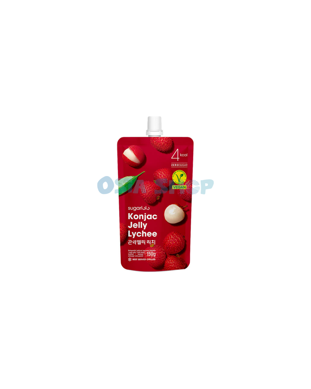 SUGARLOLO Konjac Jelly Lychee 150G เยลลี่บุกรสลิ้นจี่สูตรไม่มีน้ำตาล