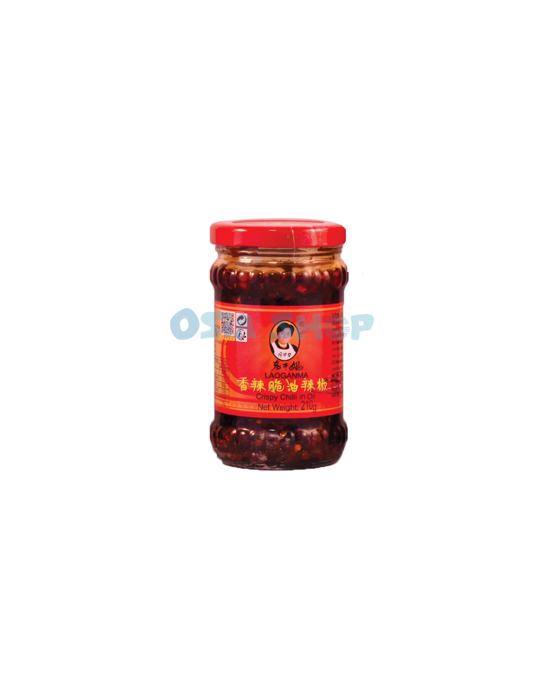 LAO GAN MA Crispy Chili in Oil 210G น้ำพริกเผาจีนสูตรพริกกรอบ