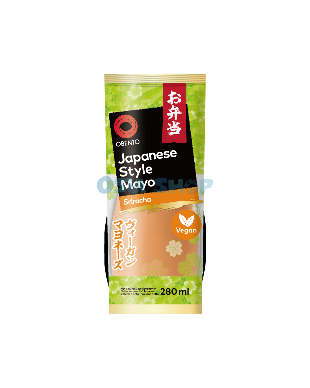 OBENTO Vegane Sriracha-Mayonnaise 280ML มายองเนสศรีราชาสูตรเจ