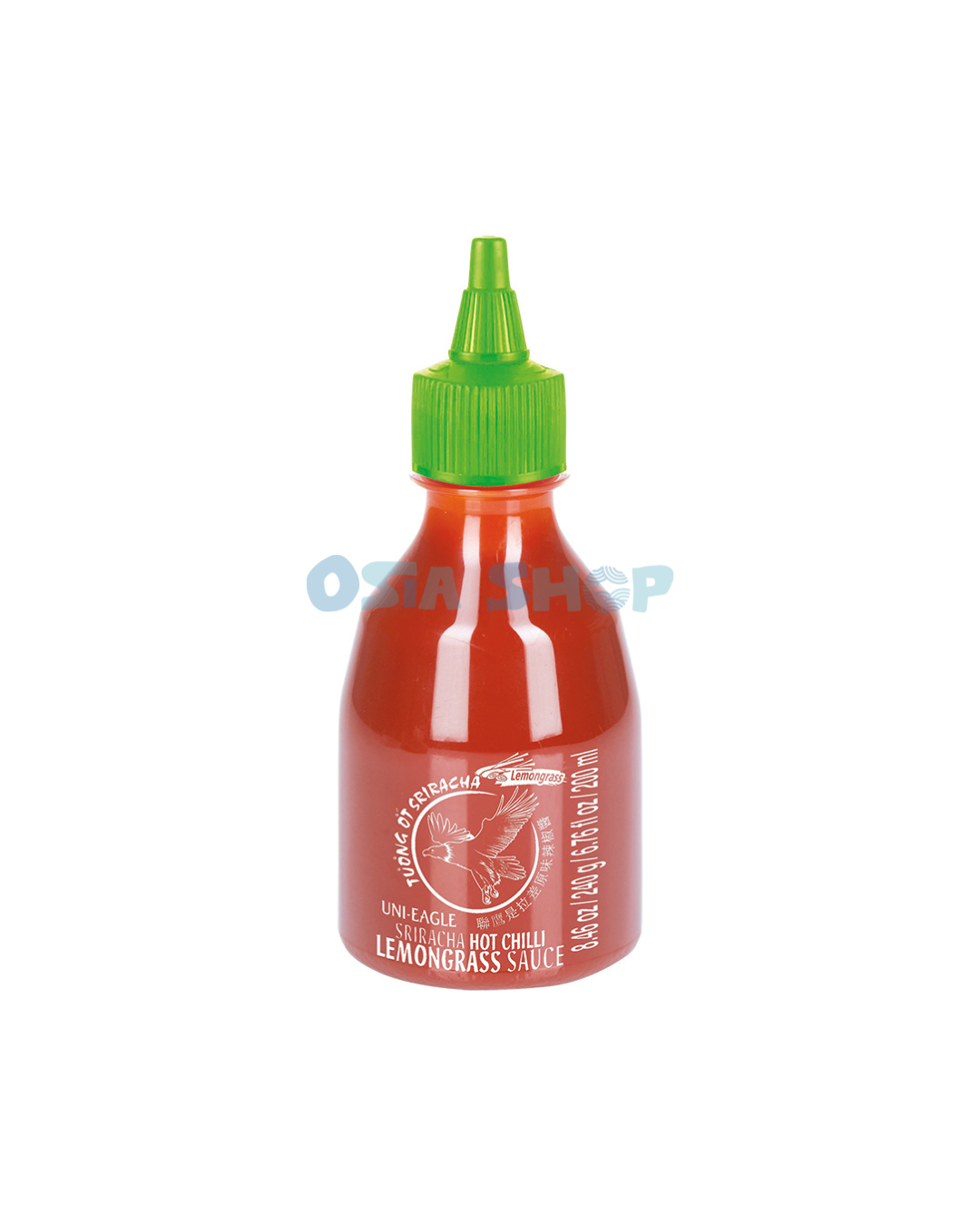 UNI-EAGLE Sriracha Chilisauce mit Zitronengras 240G ซอสพริกศรีราชาผสมตะไคร้
