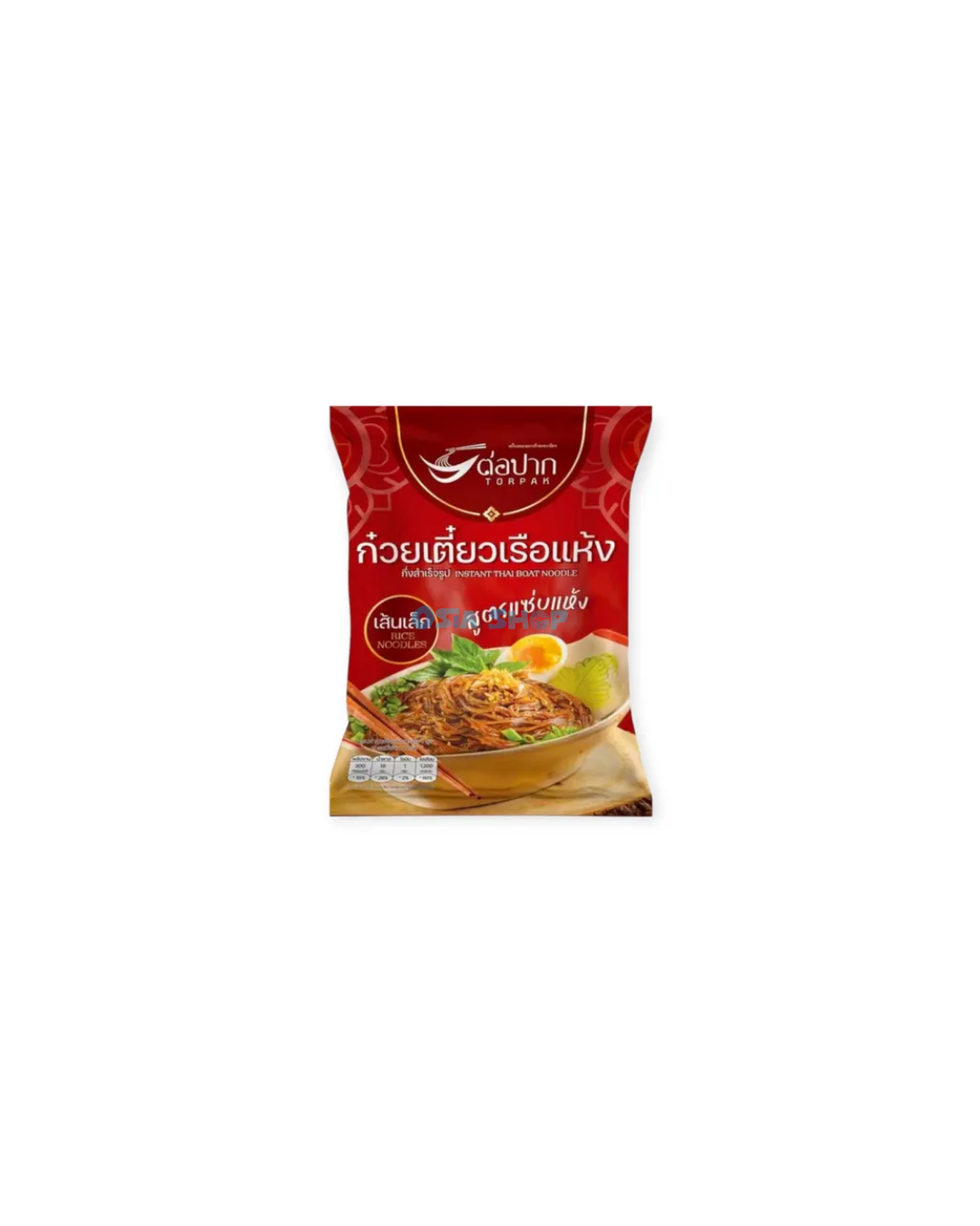 TORPAK Thai Boat Noodle Reisnudeln 110G ก๋วยเตี๋ยวเรือ ต่อปาก เส้นเล็ก สูตรแซ่บแห้ง