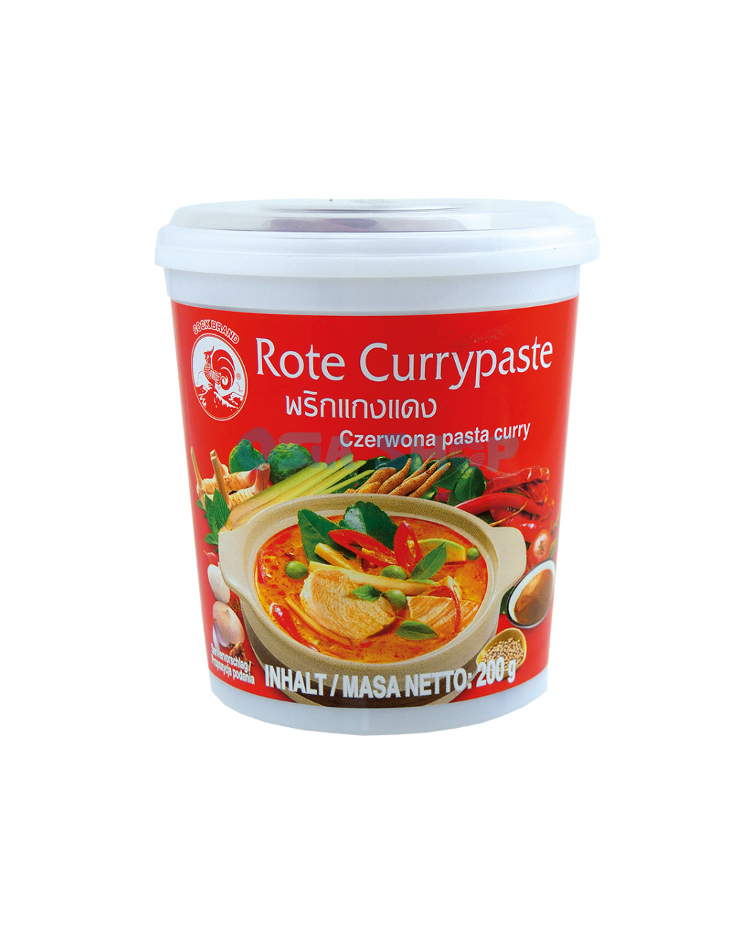 COCK Rote Currypaste 200G พริกแกงแดง ตราไก่ กระปุกเล็ก