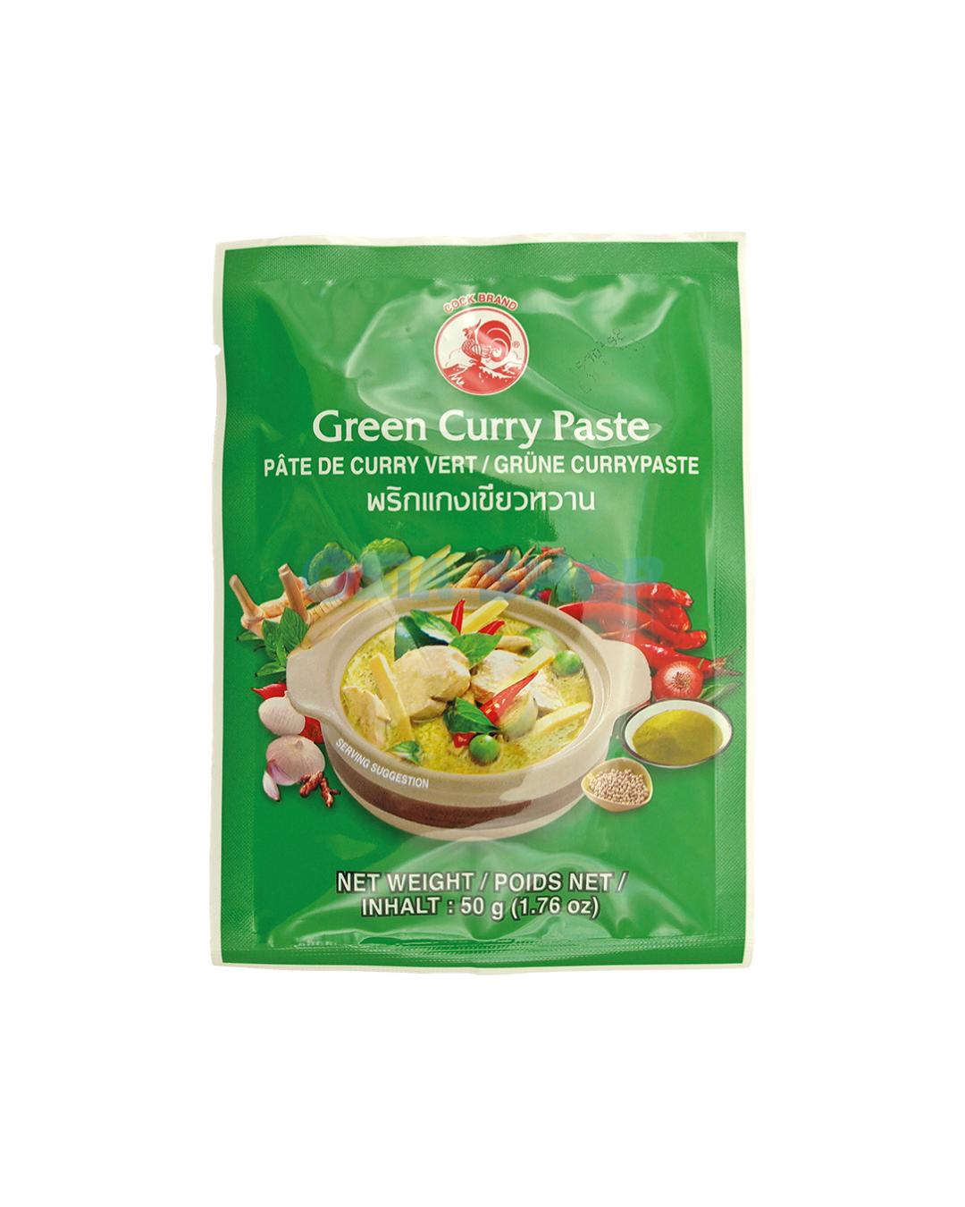 COCK Grüne Currypaste 50G พริกแกงเขียวหวาน ตราไก่