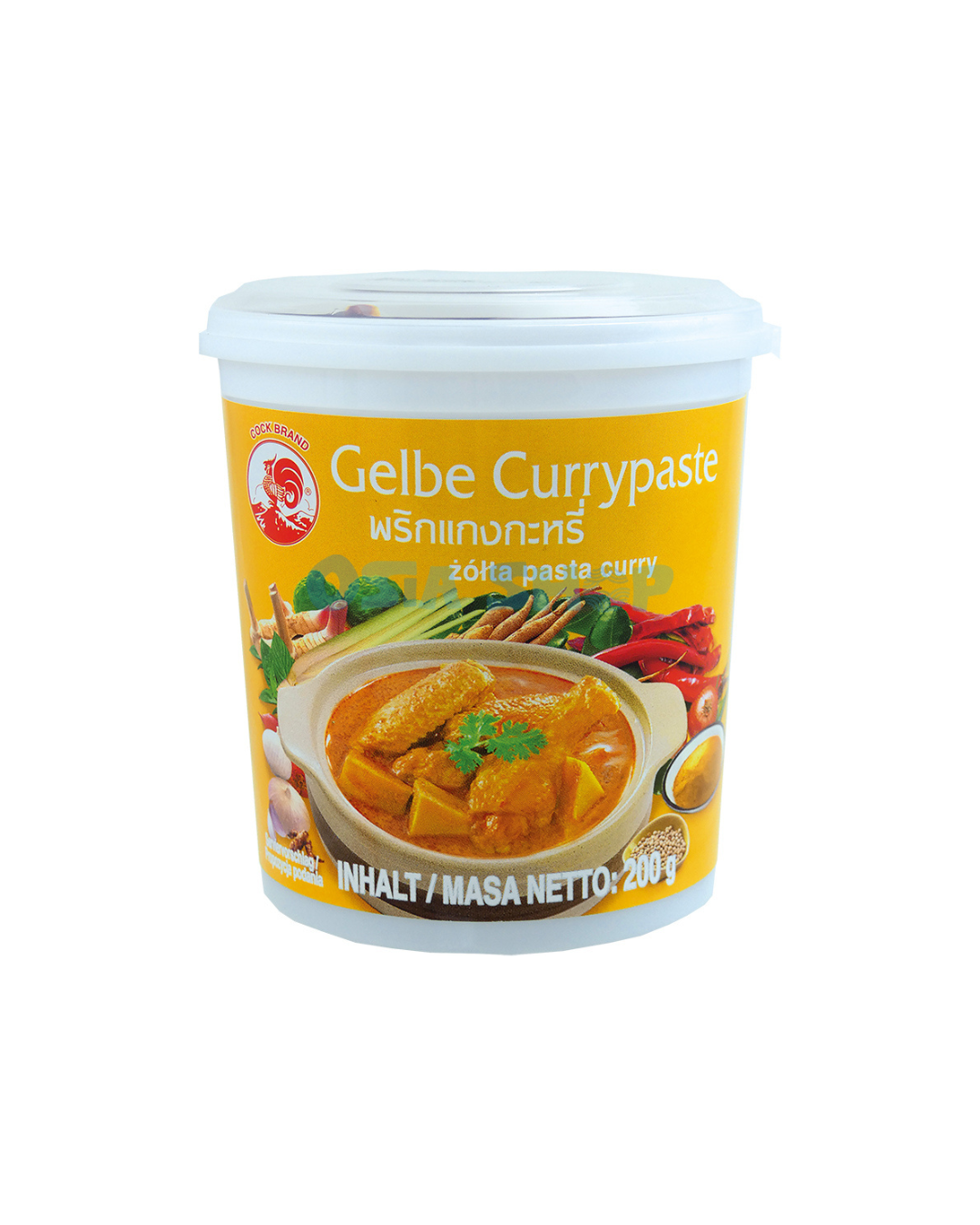 COCK Gelbe Currypaste 200G พริกแกงกะหรี่ ตราไก่ กระปุกเล็ก