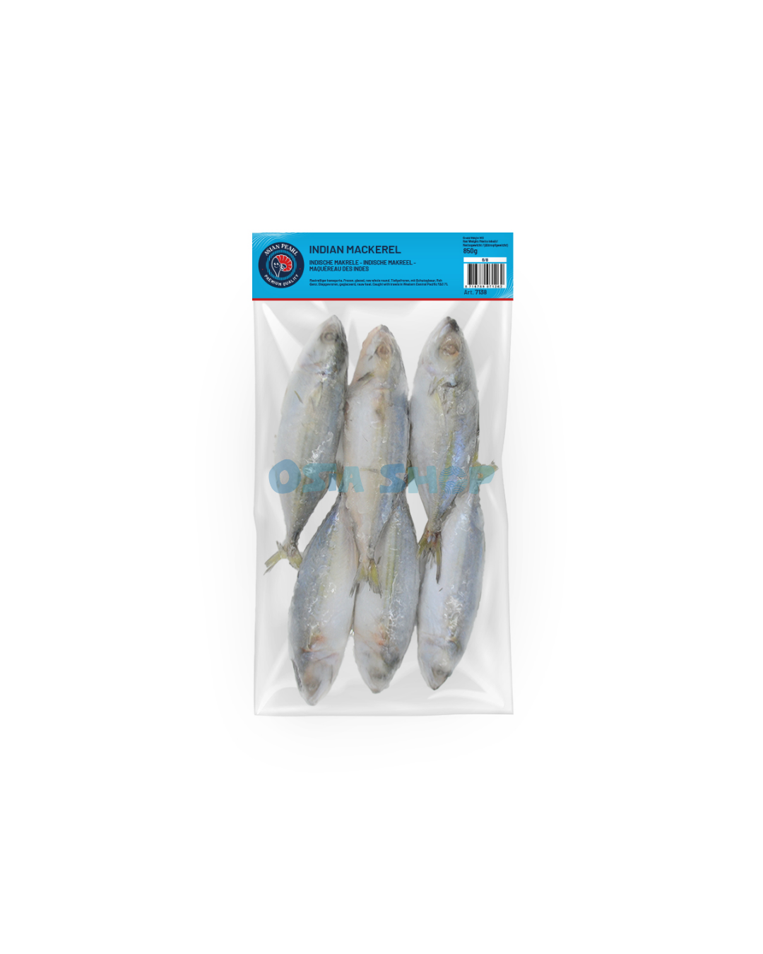 ❄️ (NUR ABHOLUNG) | ASIAN PEARL Indische Makrele 1000g ปลาทูสด แช่แข็ง