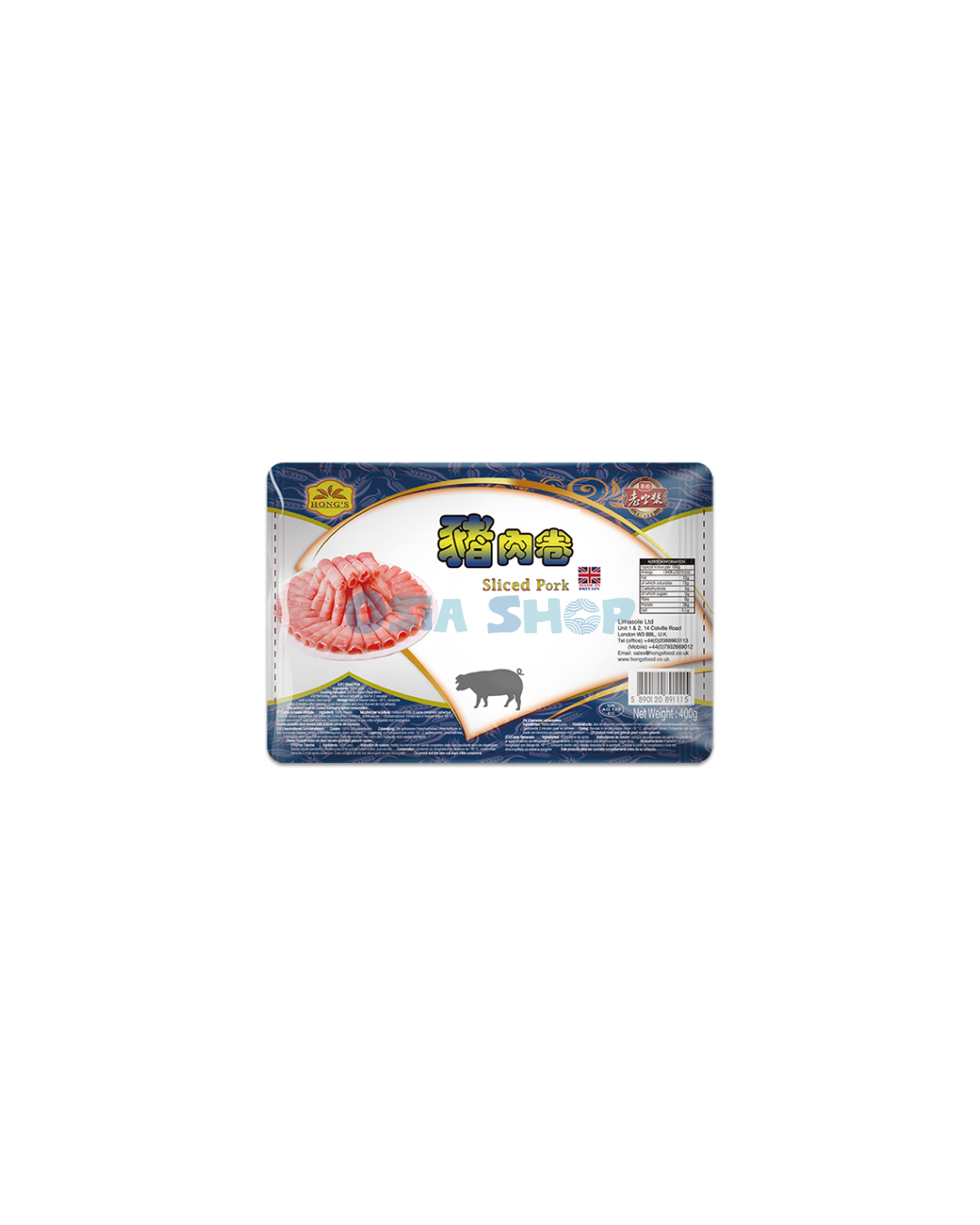 ❄️ (NUR ABHOLUNG) | HONG’S Schweinefleisch für Hot Pot / Sliced Pork 400g หมูสไลด์