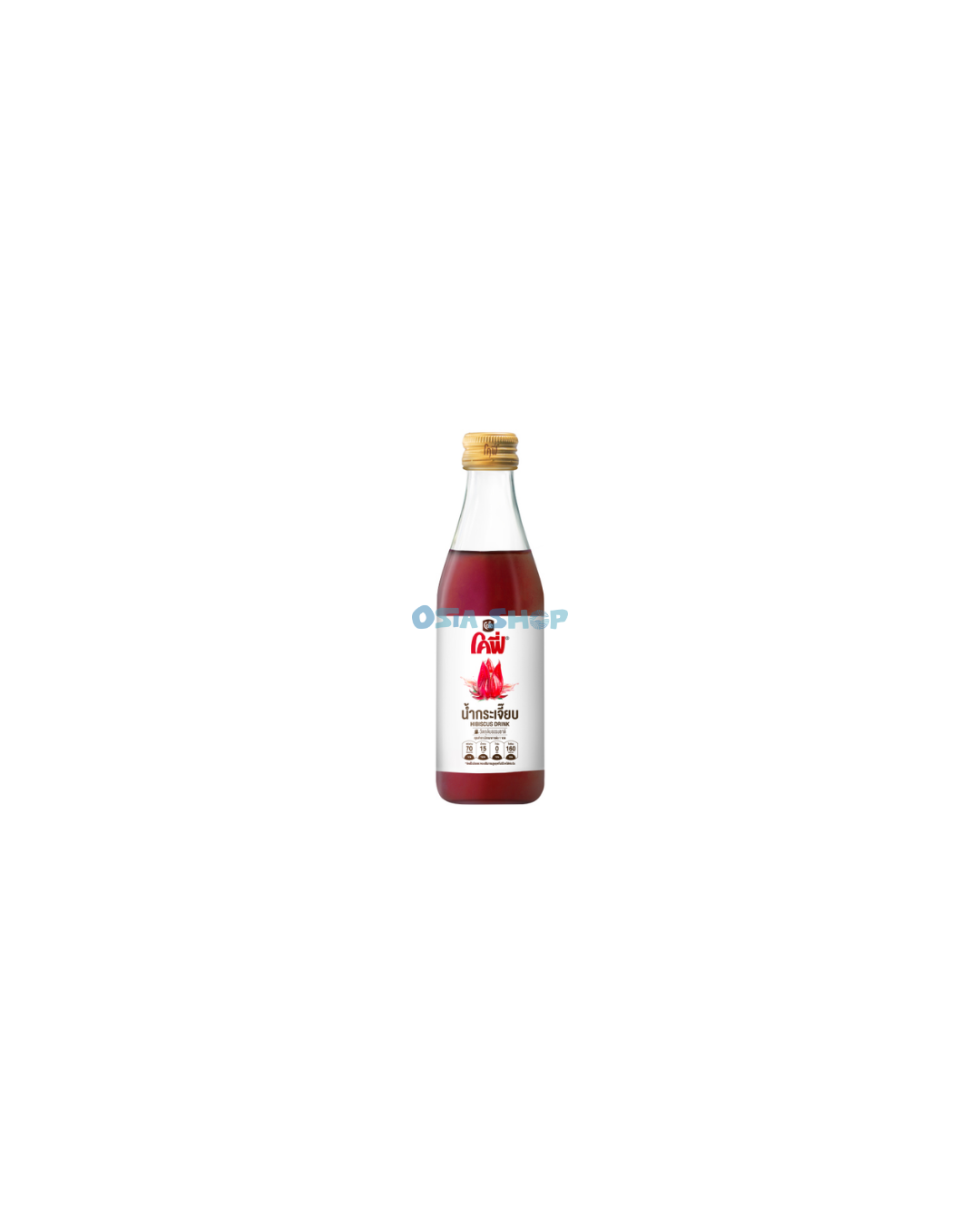 COFE Hibiskusblüte Getränk mit weniger Zucker 240ML โคฟี่ น้ำกระเจี๊ยบพร้อมดื่ม (หวานน้อย)