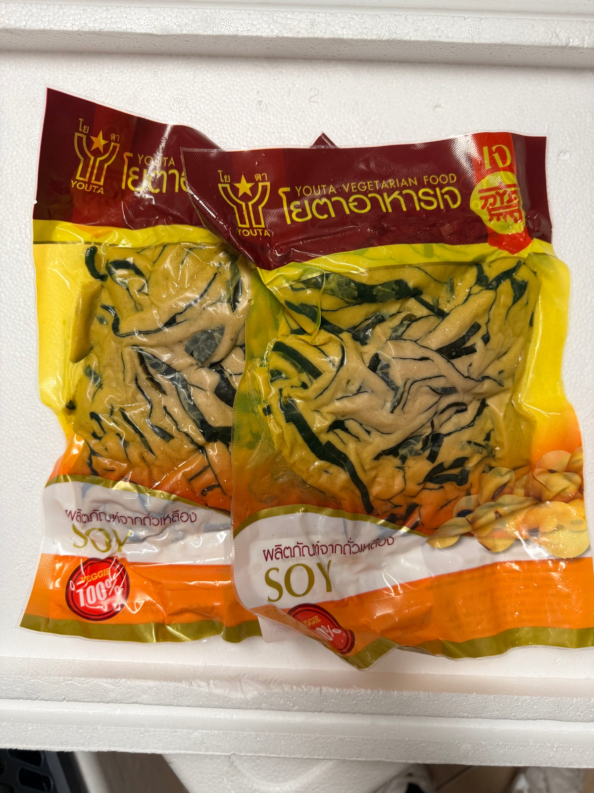 YOUTA Vegane Fisch gesalzen 450G ปลาเค็มเส้น เจ