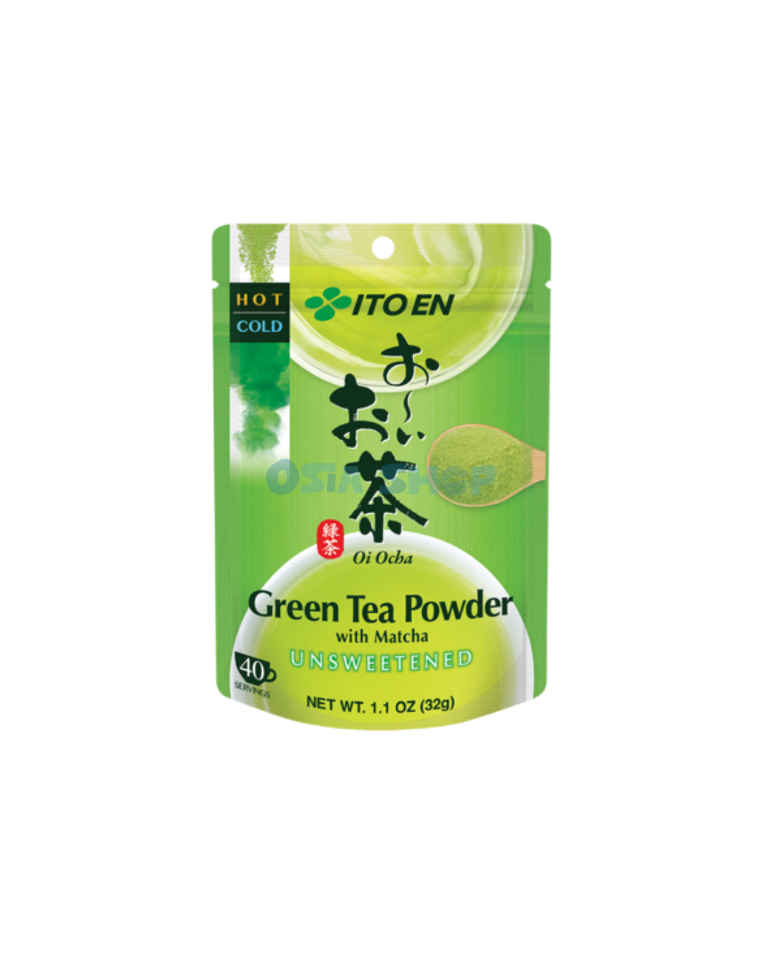 ITO EN Oi Ocha Grünteepulver mit Matcha 32G ผงชาเขียวผสมมัทฉะ (สูตรไม่หวาน)