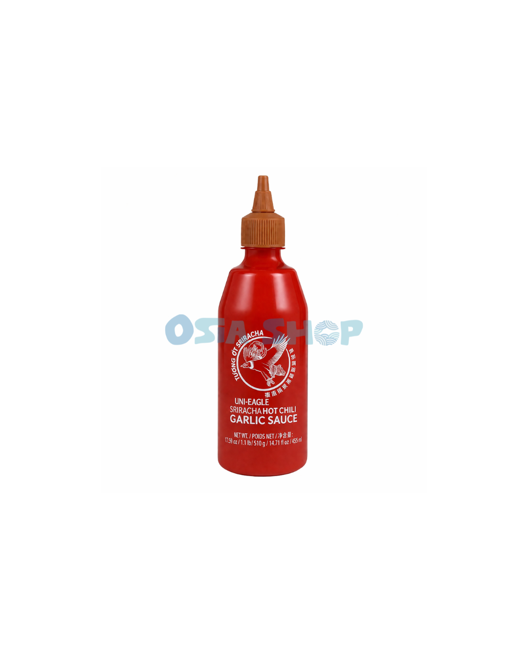 UNI-EAGLE Sriracha Hot Chili Knoblauch Sauce 510G ซอสพริกศรีราชาผสมกระเทียม