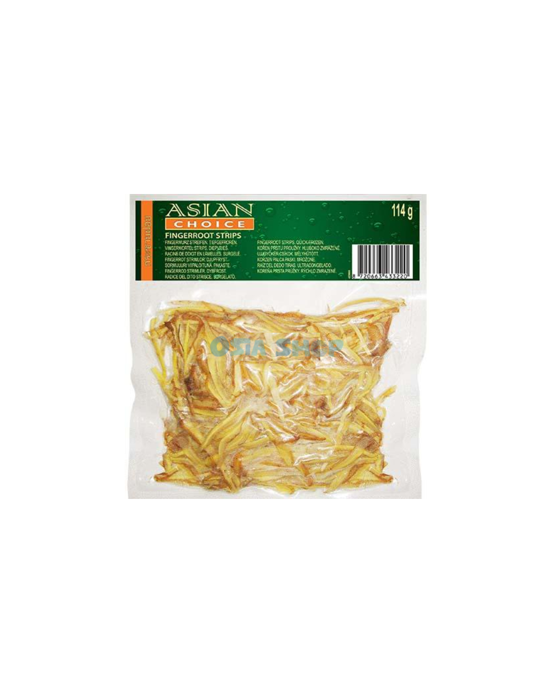 ์❄️(NUR ABHOLUNG) I ASIAN CHOICE Fingerwurz-Streifen (Krachai) 114g กระชายหั่นซอยแช่แข็ง