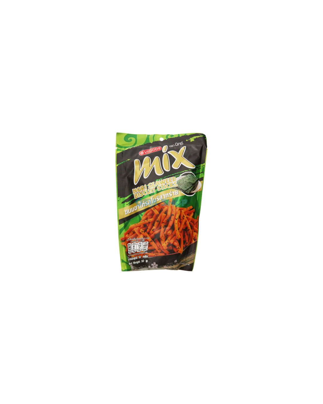 VFOODS Biscuit Sticks Nori Geschmack 50G ขนม ขาไก่ รสโนริสาหร่าย