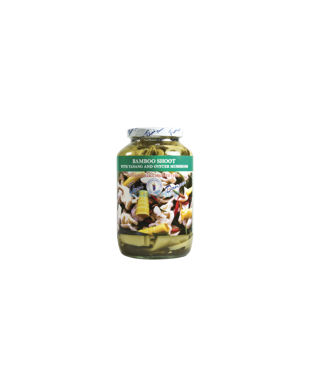 THAI DANCER Bambussprossen mit Yanang & Austernpilze 680G หน่อไม้รวกเห็ดนางฟ้าในน้ำใบย่านาง