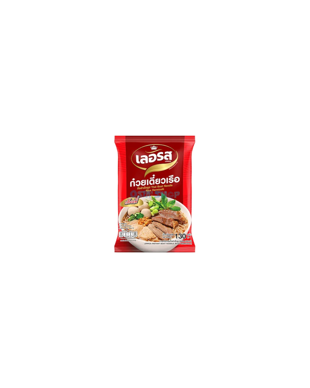 LERROS Thai Boat Noodle  Reis-Vermicelli  130G ก๋วยเตี๋ยวเรือเลอรส เส้นหมี่