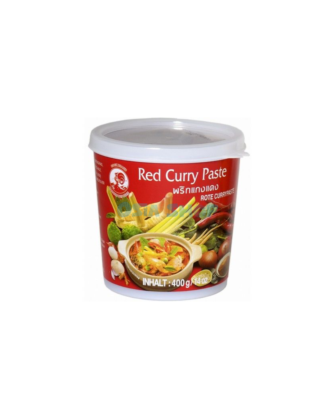 COCK Rote Currypaste 400G พริกแกงแดงตราไก่