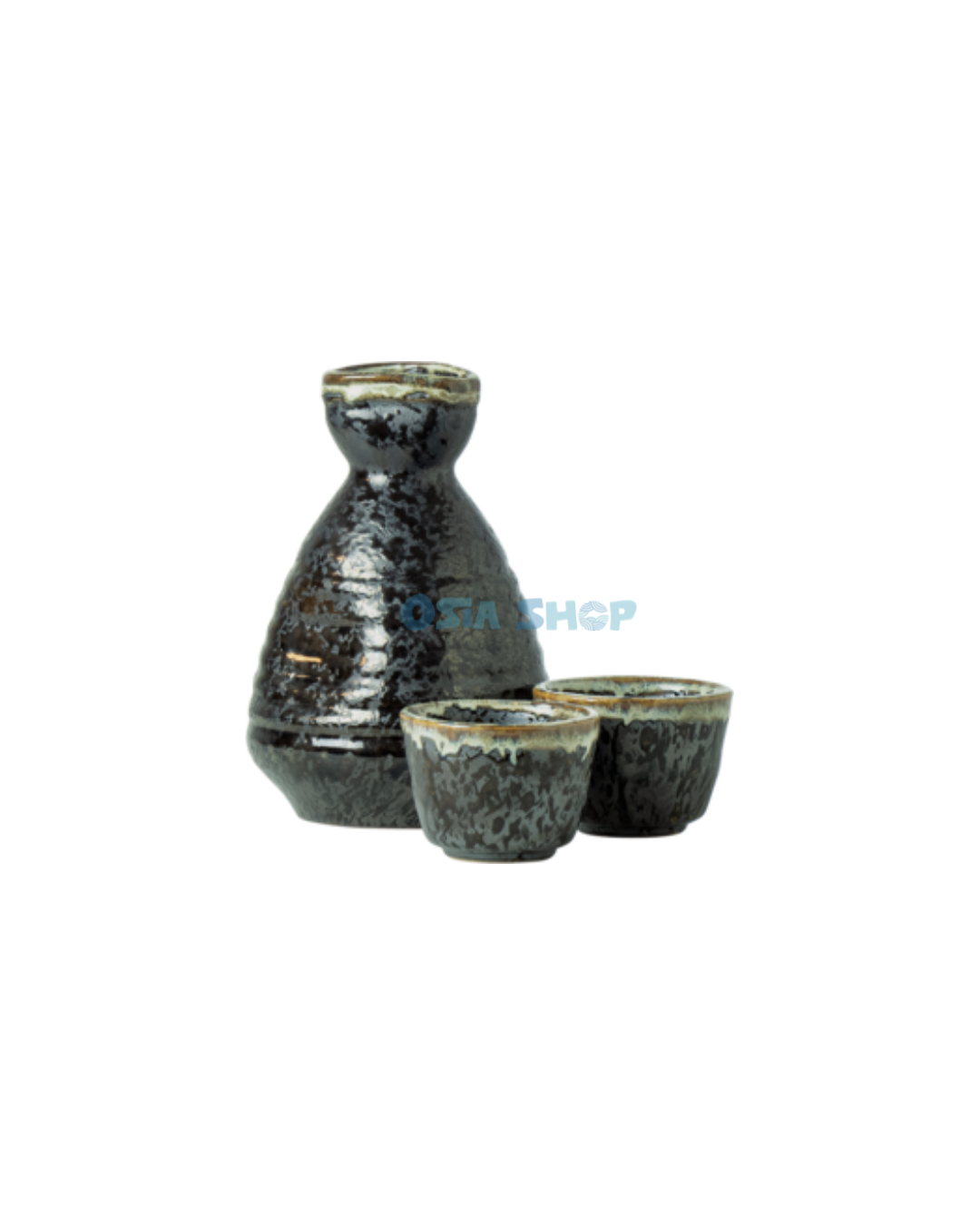 JADE TEMPLE SAKE SET KERAMIK 3-TEILIG ชุดสาเกเซรามิกดีไซน์ญี่ปุ่น