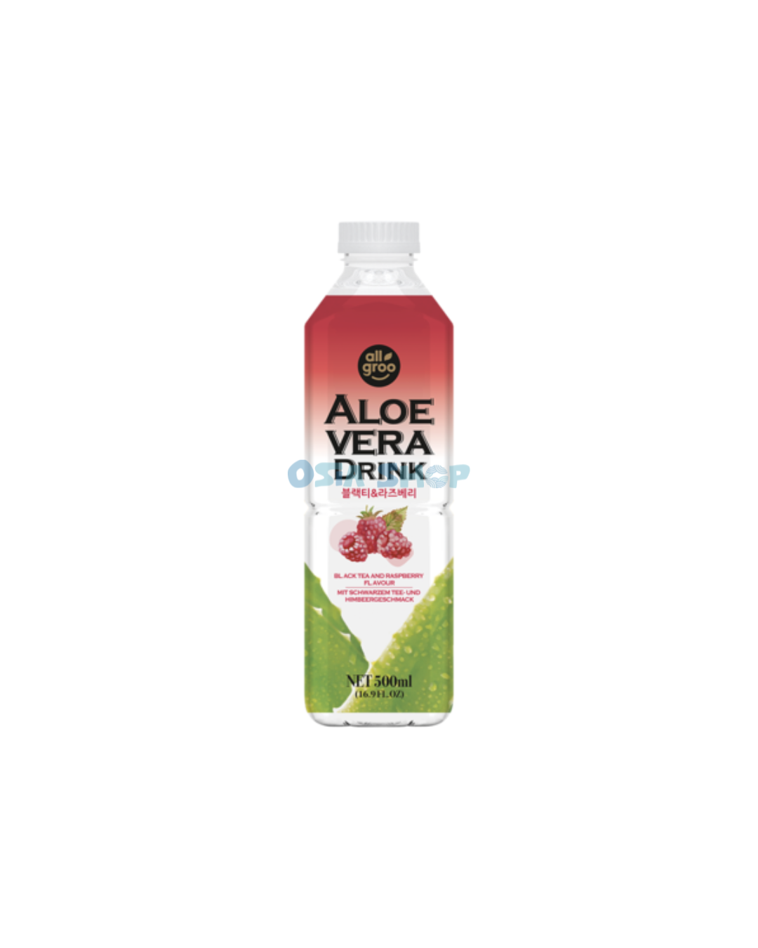ALLGROO Aloe Vera Drink Himbeere 500ML (inkl. €0,25 Einwegpfand)