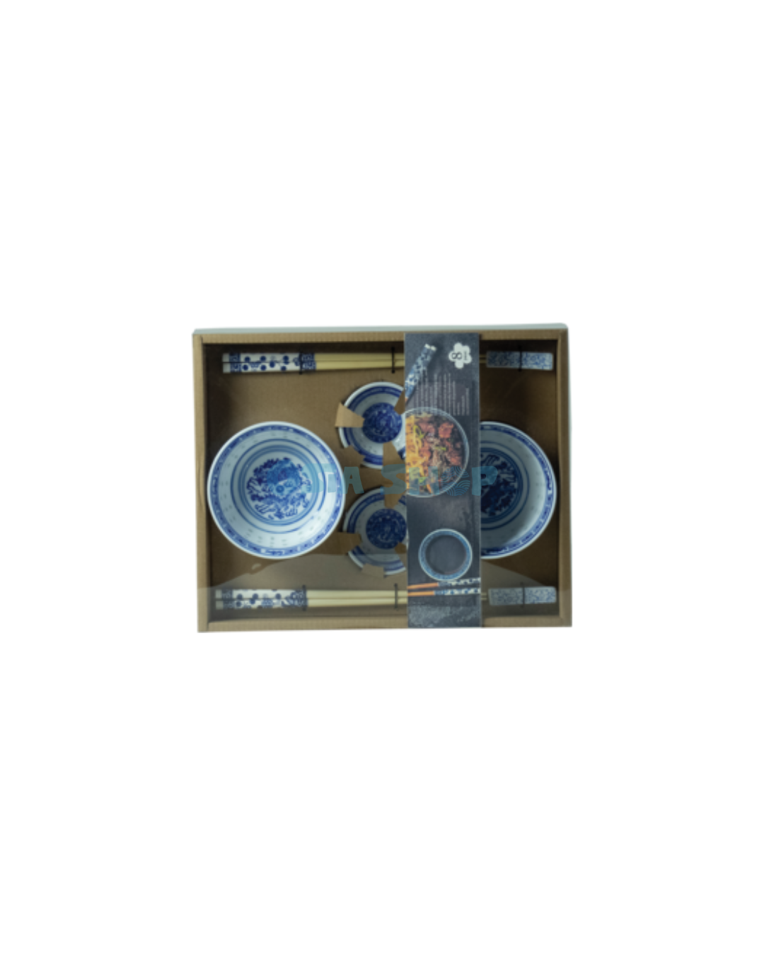 JADE TEMPLE  Reiskorn Porzellan Schalen Set 6-TEILIG ชุดจานชามพอร์ซเลนลายเม็ดข้าว