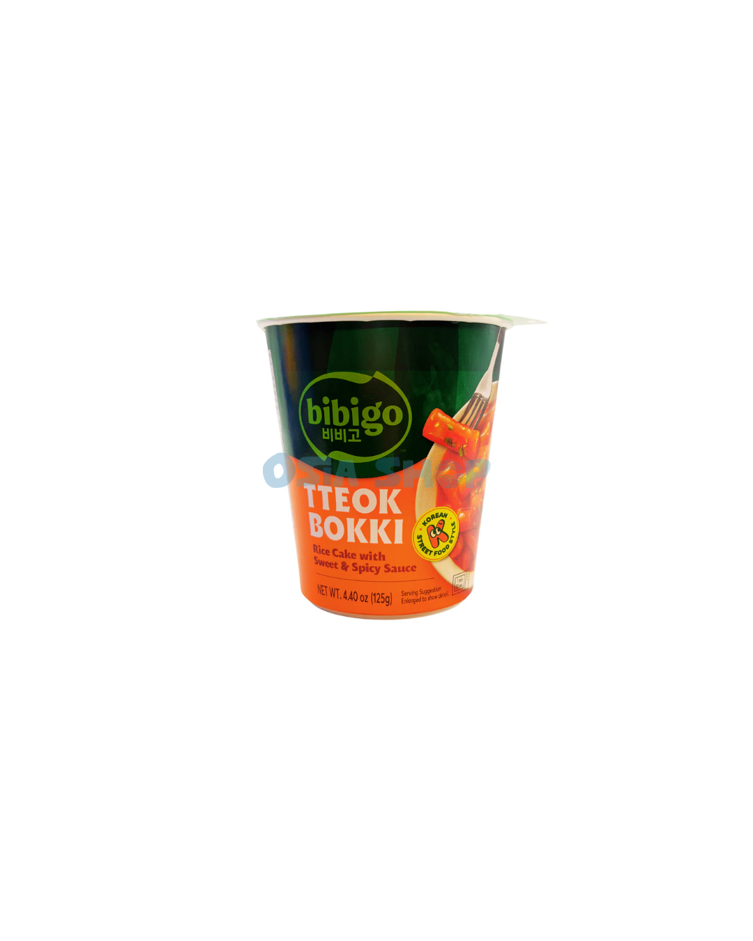 BIBIGO Sweet &amp; Spicy Tteokbokki Cup 125G ต๊อกบกกีรสเผ็ดหวานชนิดถ้วย