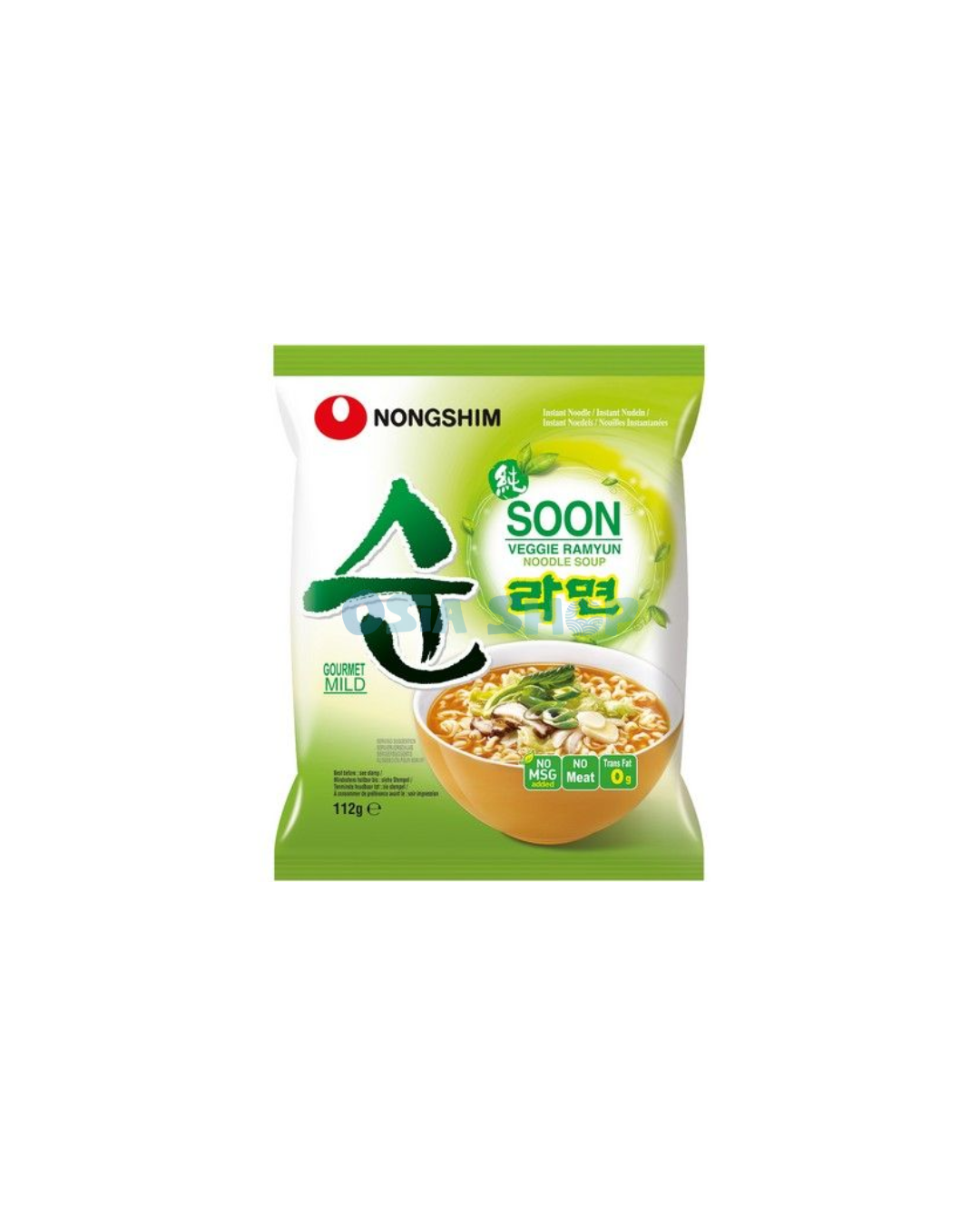 NONG SHIM Veggie Ramyun 112G บะหมี่กึ่งสำเร็จรูปรสผักสูตรเจ