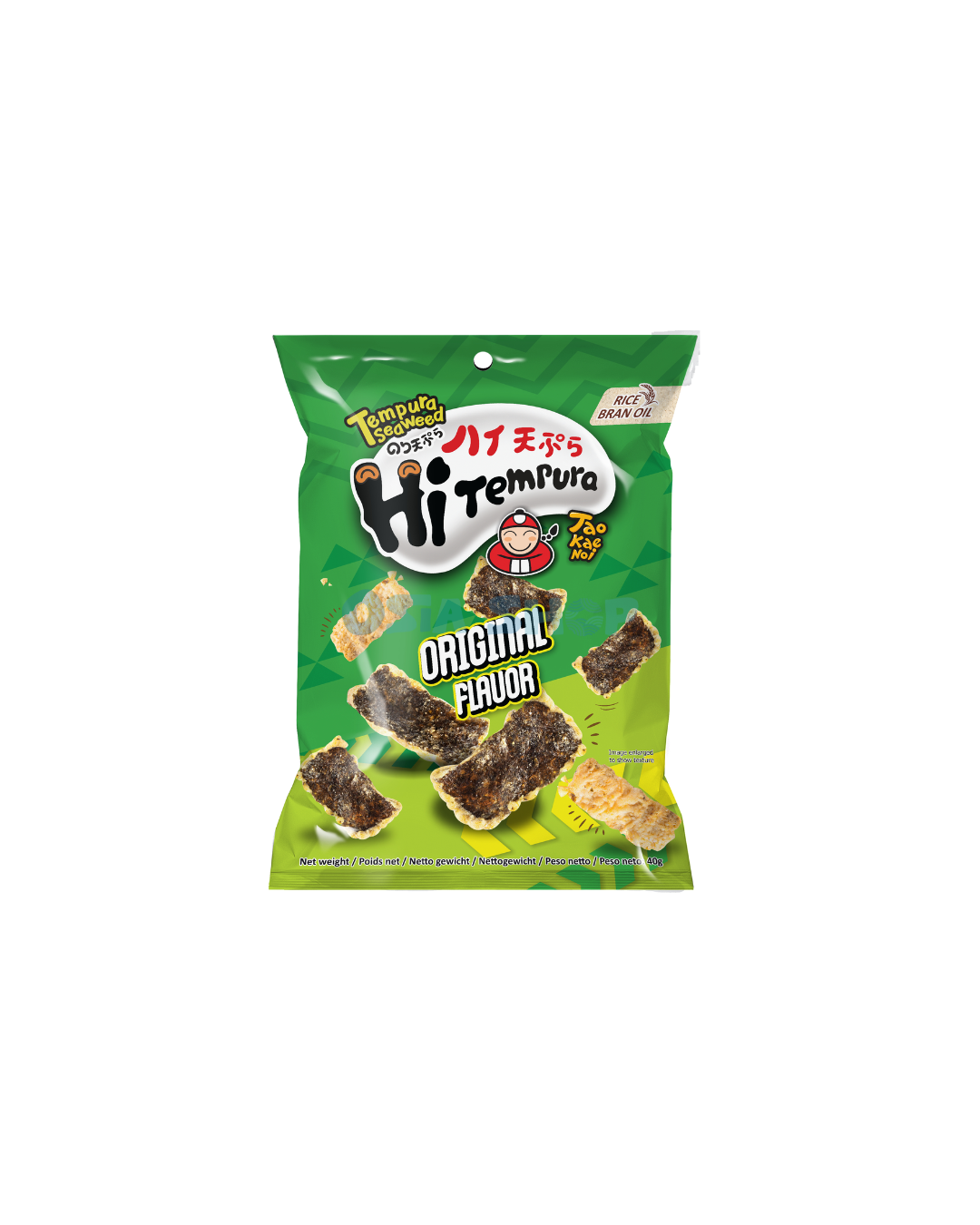 TAOKAENOI Tempura Frittierter Seetang Snack Original Geschmack 40G สาหร่ายเทมปุระรสคลาสสิก