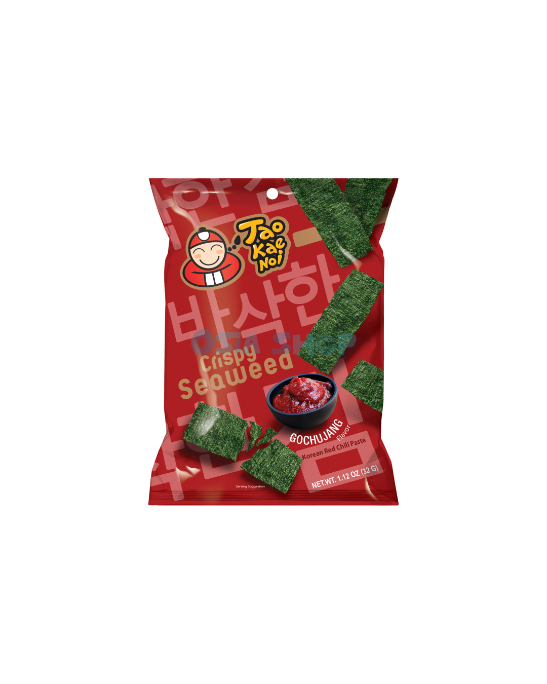 [SALE] TAOKAENOI Seetang Snack Gochujang 32G  สาหร่ายทอดกรอบรสโคชูจัง