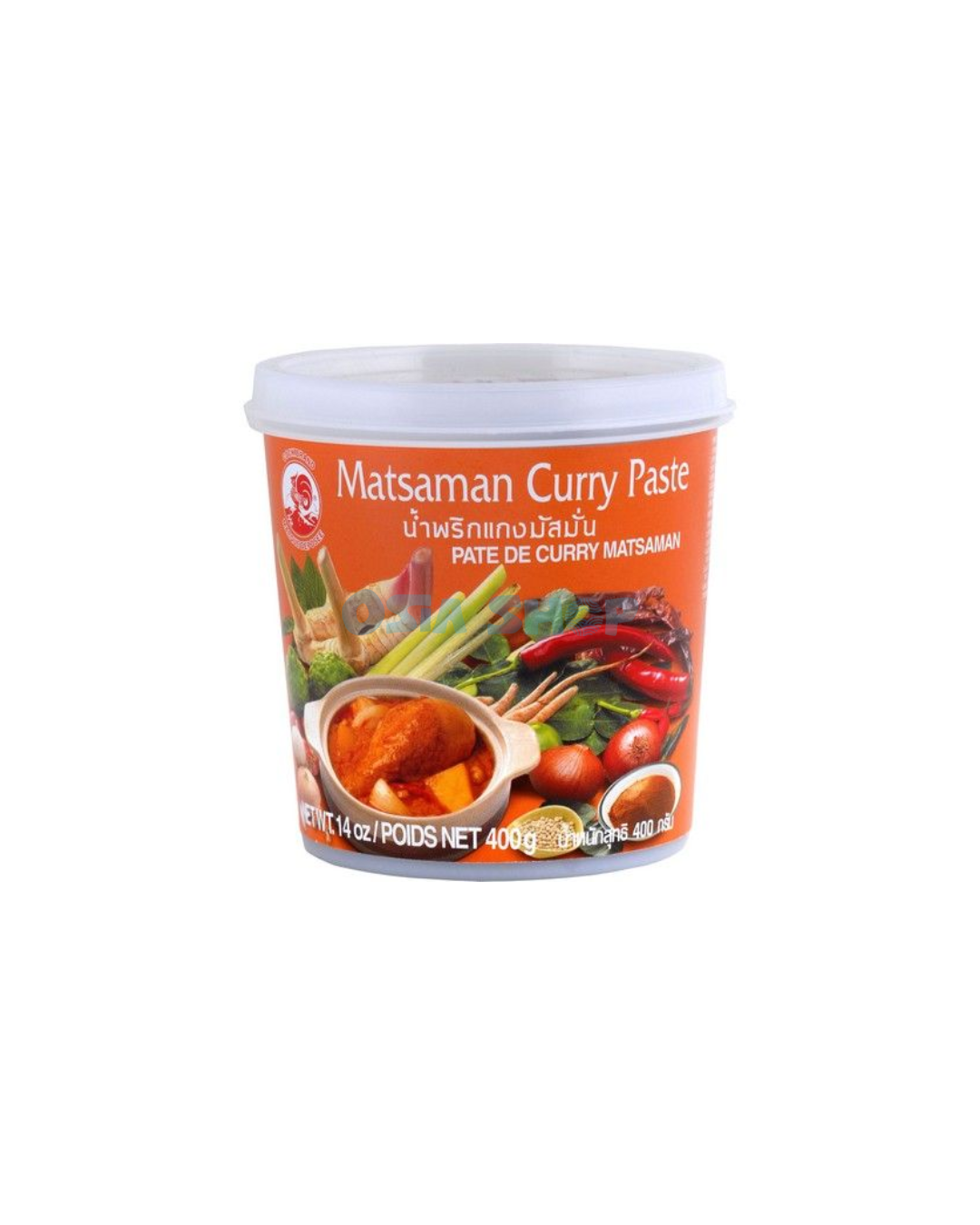 COCK Massaman Currypaste 400G พริกแกงมัสมั่น ตราไก่